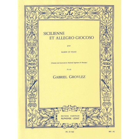 SICILIENNE ET ALLEGRO GIOCOSO