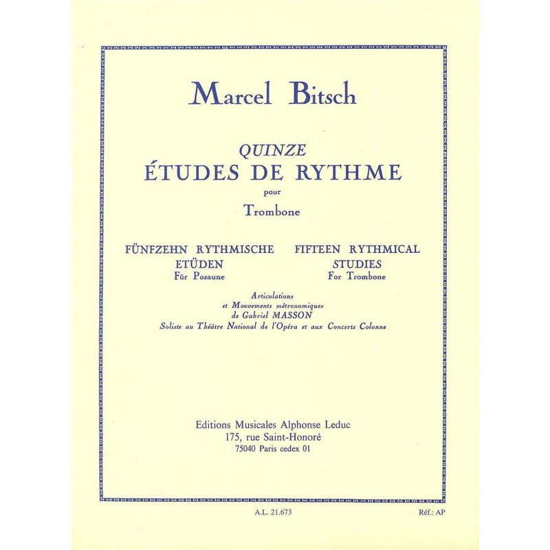 15 ETUDES DE RYTHME