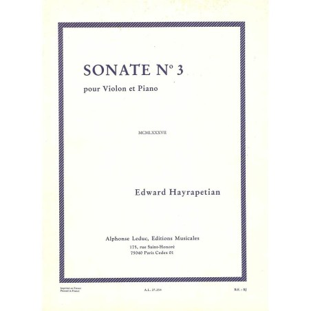 SONATE 3