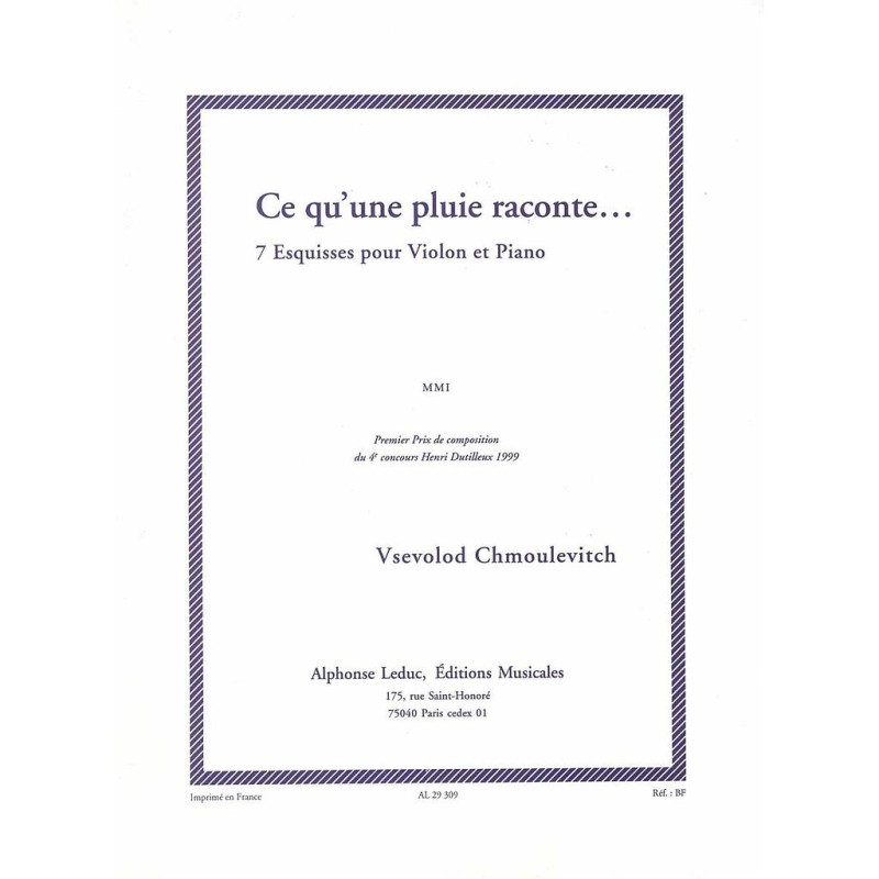 CE QU´UNE PLUIE RACONTE