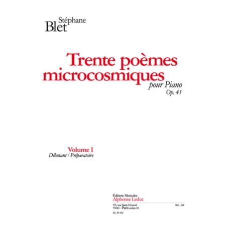 TRENTE POEMES MICROCOSMIQUES OP.141