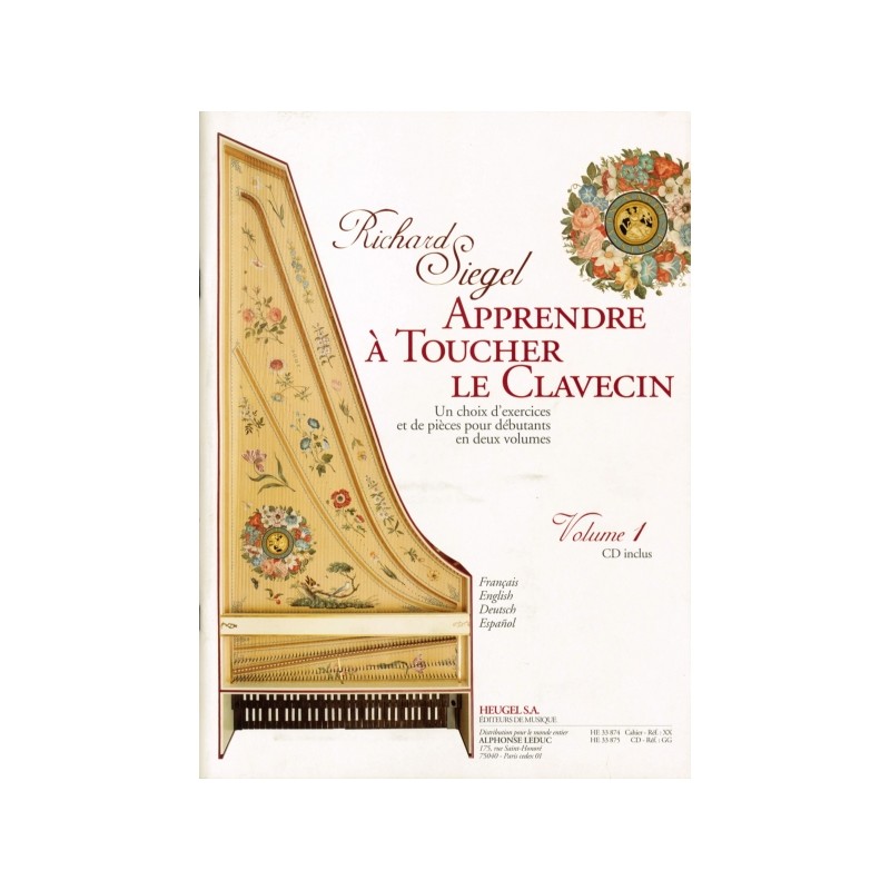 APPRENDRE A TOUCHER LE CLAVECIN VOL.1
