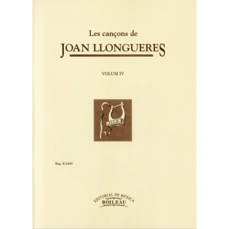 LES CANÇONS DE JOAN LLONGUERES VOL.4 + CD