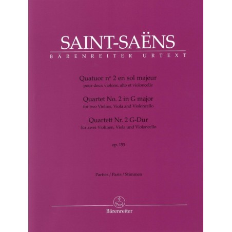 QUARTETT 2 G-DUR OP.153