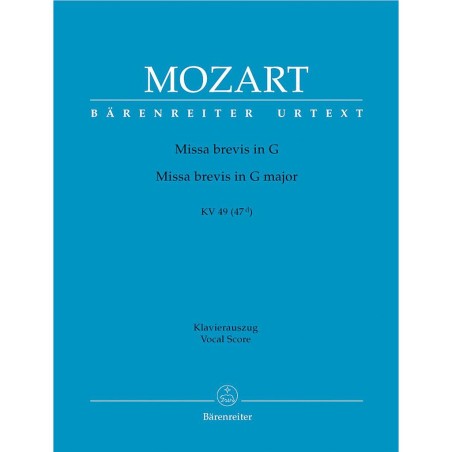 MISA BREVIS G DUR KV 49
