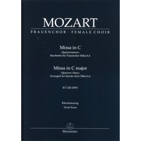 MISSA IN C "SPATZENMESSE" KV.220 (SMAA)