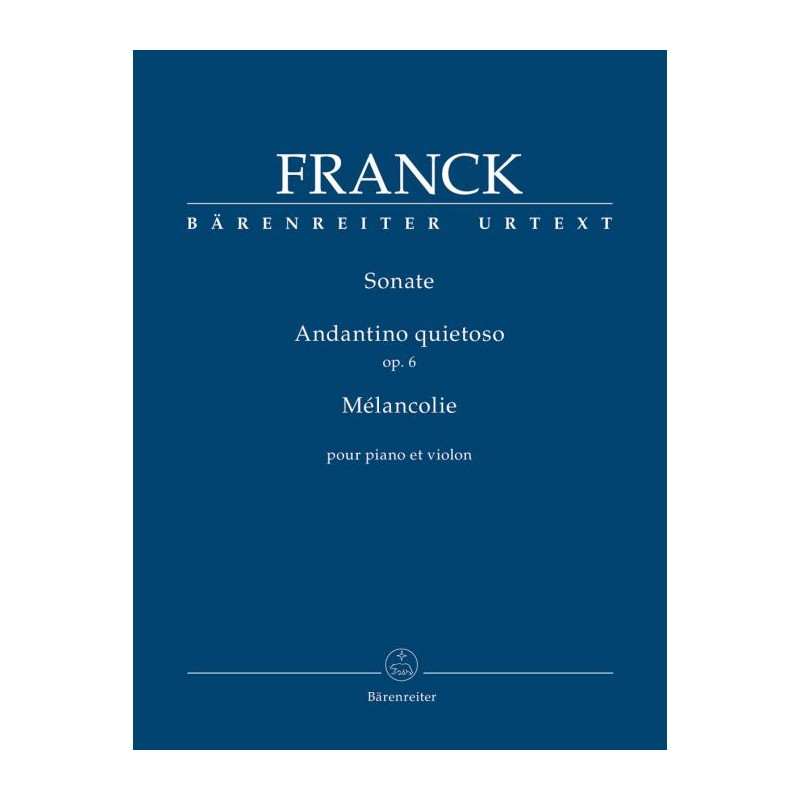 SONATE - ANDANTINO QUIETOSO OP.6 - MELANCOLIE