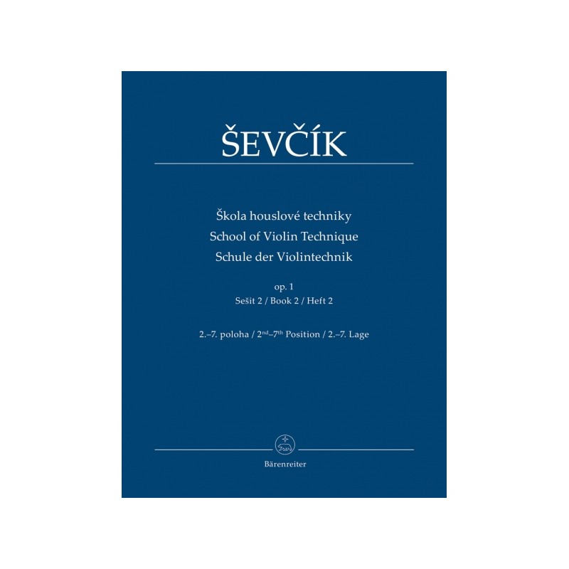 SCHOOL OF VIOLIN TECHNIQUE OP.1/2 (2-7 POSITION)