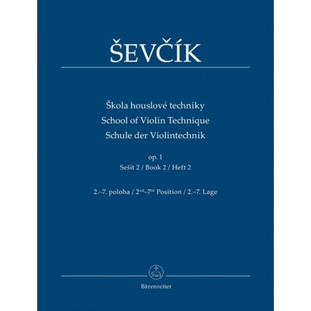 SCHOOL OF VIOLIN TECHNIQUE OP.1/2 (2-7 POSITION)