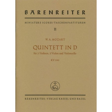 STREICHQUINTETT D-DUR KV.593