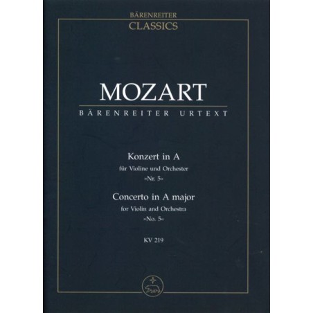 VIOLINKONZERT 5 A-DUR KV.219