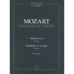 SINFONIA 29 LA M KV.201