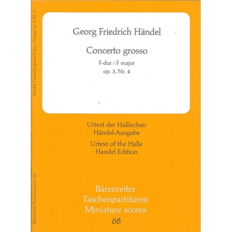 CONCERTO GROSSO OP 3/4 F DUR