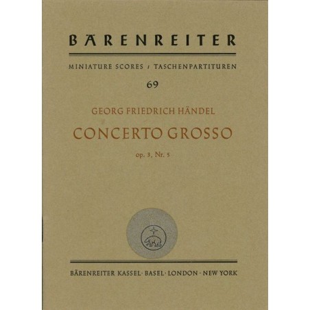 CONCERTO GROSSO OP 3/5 D MOLL