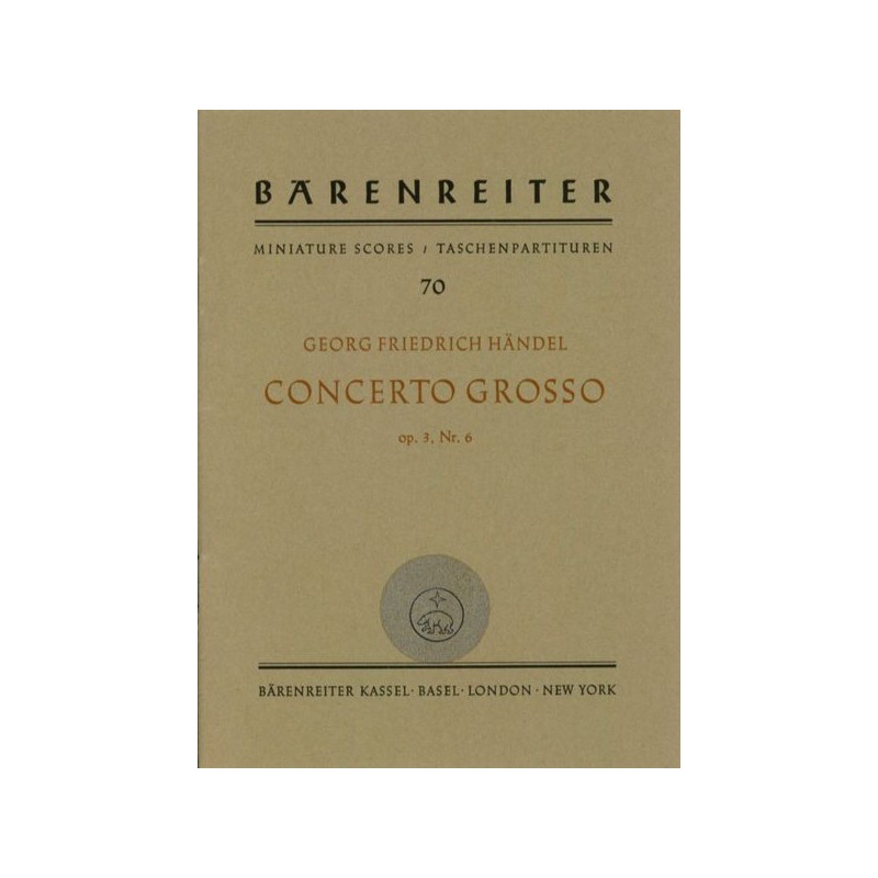 CONCERTO GROSSO OP.3/6