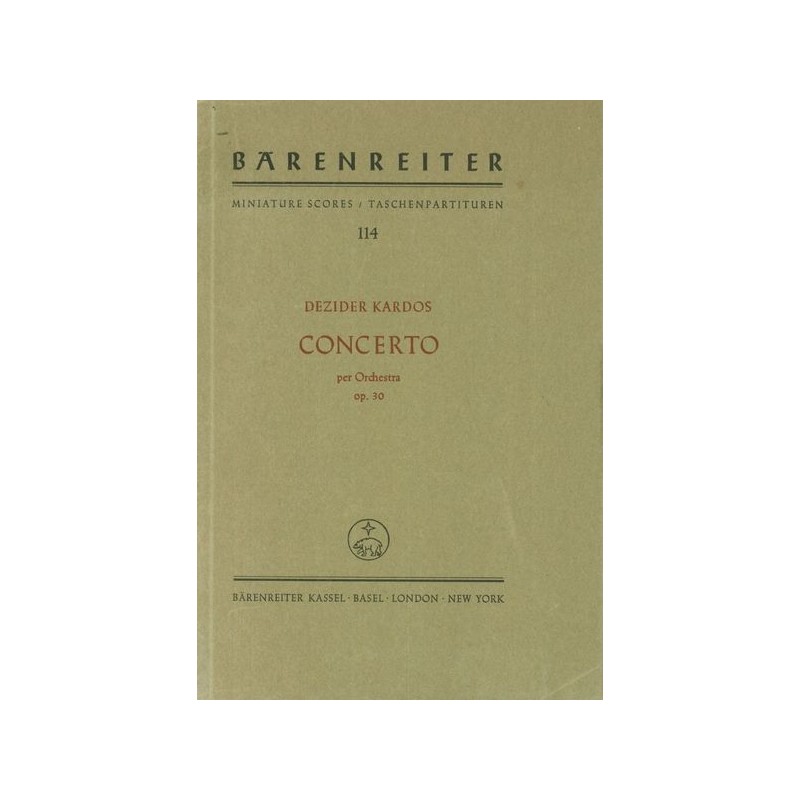 CONCIERTO OP 30
