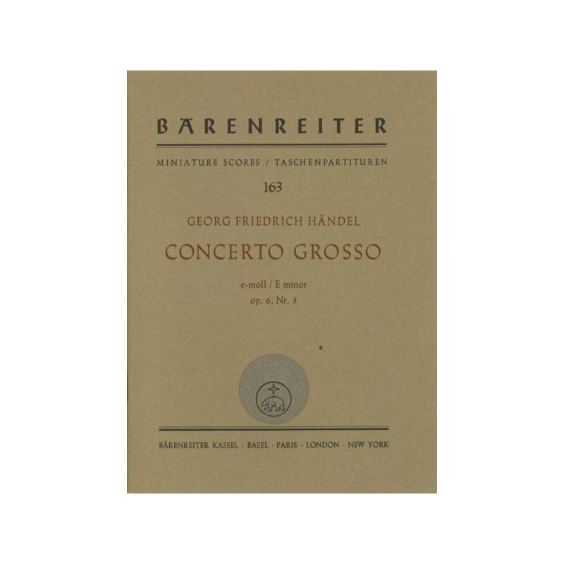 CONCERTO GROSSO E-MOLL OP.6/3