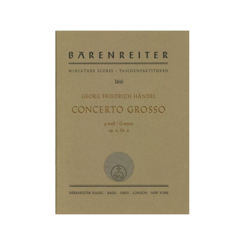 CONCERTO GROSSO OP 6/6 G MOLL
