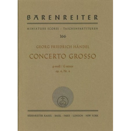 CONCERTO GROSSO OP 6/6 G MOLL