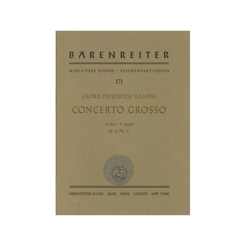 CONCERTO GROSSO A-DUR OP.6/11