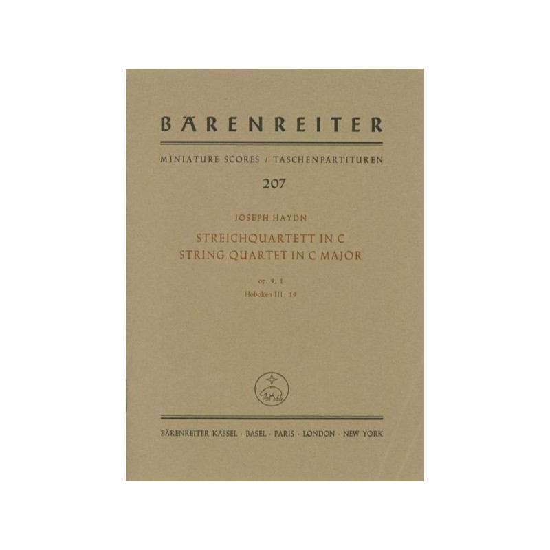 STREICHQUARTETT OP.9/1 HOB.III:19