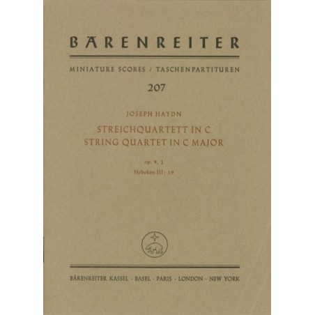 STREICHQUARTETT OP.9/1 HOB.III:19