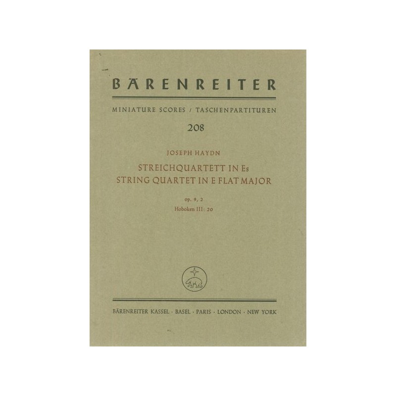 STREICHQUARTETT OP 9/2