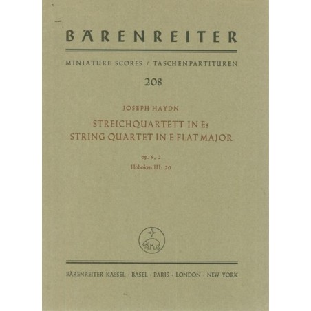 STREICHQUARTETT OP 9/2