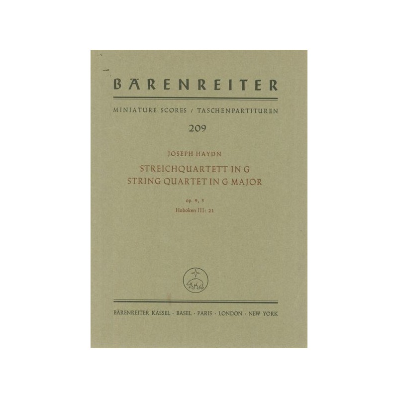 STREICHQUARTETT OP 9/3