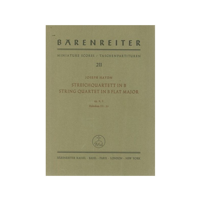STREICHQUARTETT OP 9/5