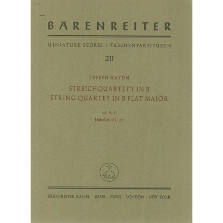STREICHQUARTETT OP 9/5