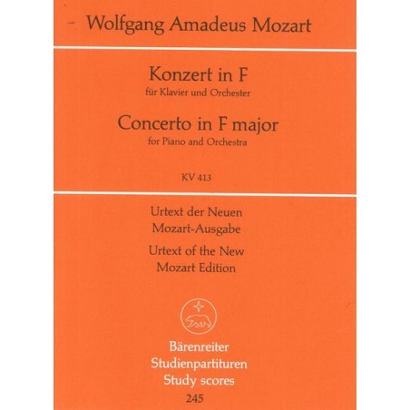 KLAVIERKONZERT F DUR KV 413