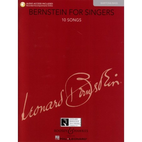 BERNSTEIN FOR SINGERS (BARITONE/BASS)