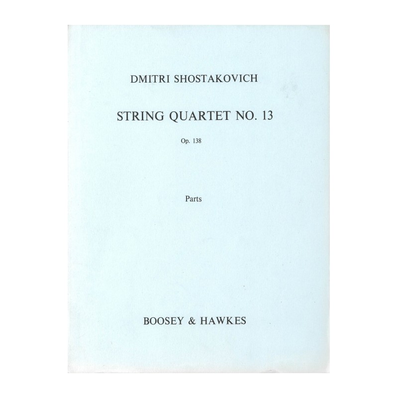 STRING QUARTET Nº13 OP.138