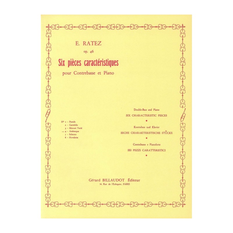 6 PIECES CARACTERISTIQUES OP.46/4: ARABESQUE