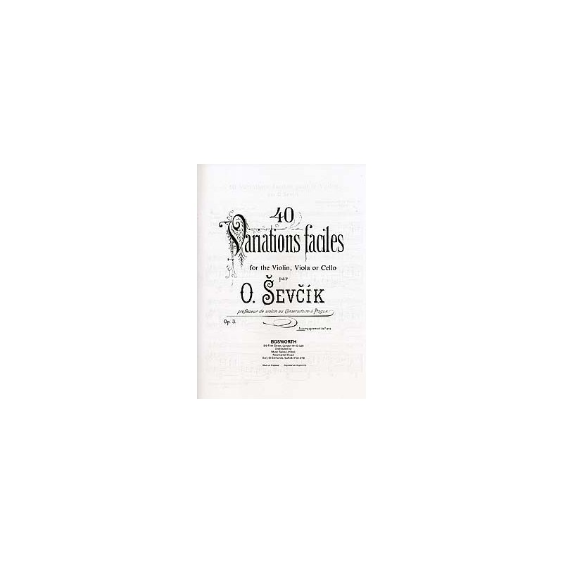 40 VARIATIONS FACILES OP 3