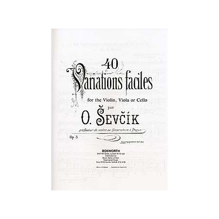 40 VARIATIONS FACILES OP 3