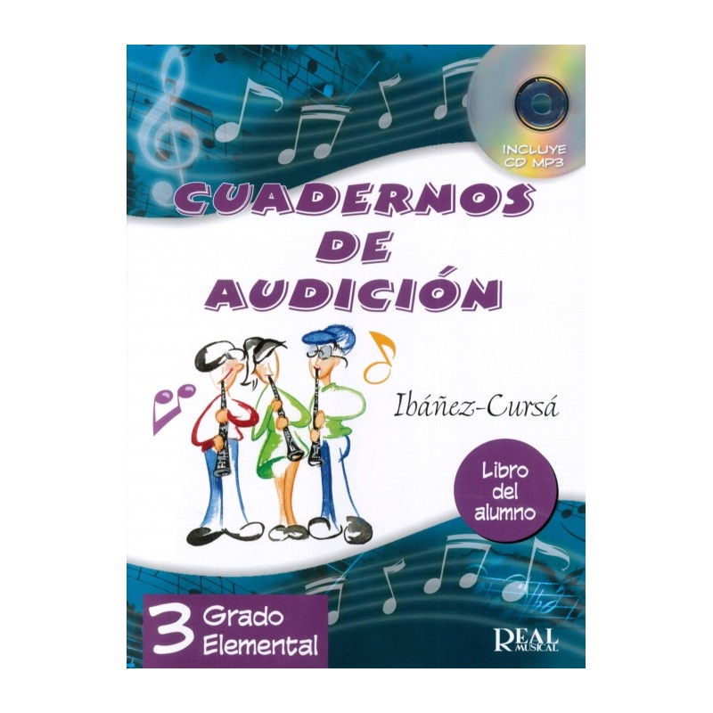 CUADERNOS DE AUDICION 3 GRADO ELEMENTAL (ALUMNE)