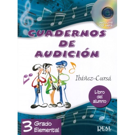 CUADERNOS DE AUDICION 3 GRADO ELEMENTAL (ALUMNE)