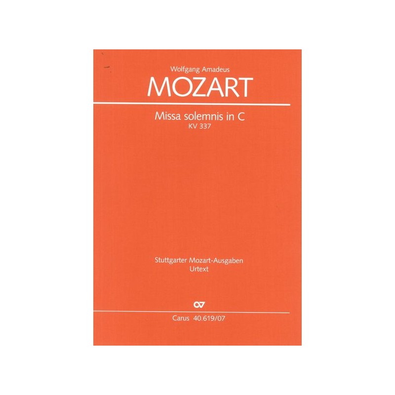 MISSA SOLEMNIS IN C KV.337