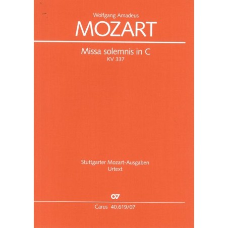 MISSA SOLEMNIS IN C KV.337