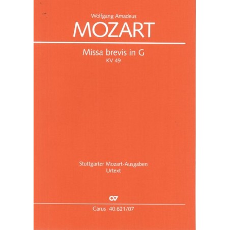MISSA BREVIS IN G KV.49