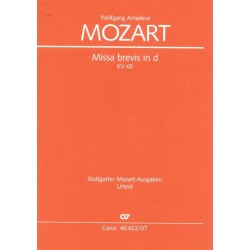 MISSA BREVIS IN D MINOR KV.65