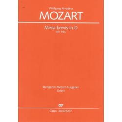MISSA BREVIS IN D KV.194