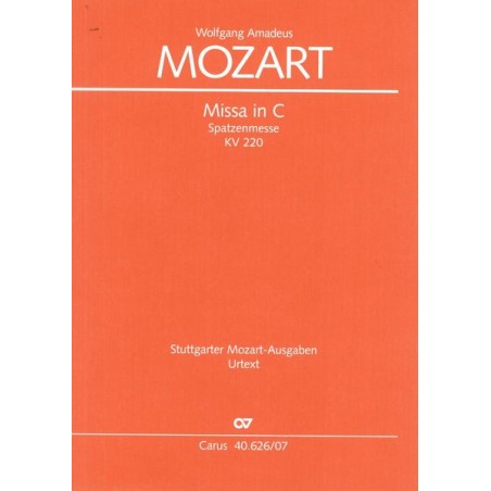 MISSA IN C KV.220 "SPATZENMESSE"