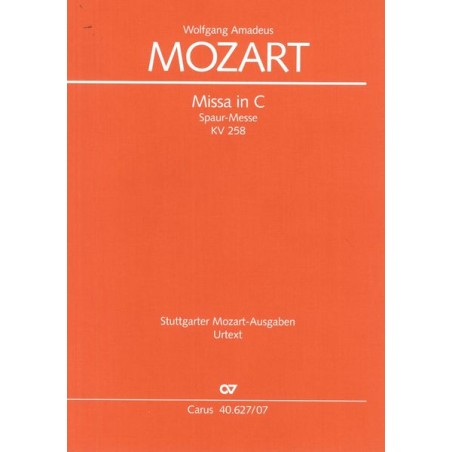 MISSA IN C KV.258 "SPAUR-MESSE"