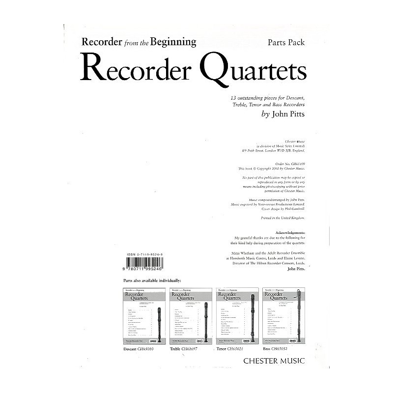 RECORDER QUARTETS