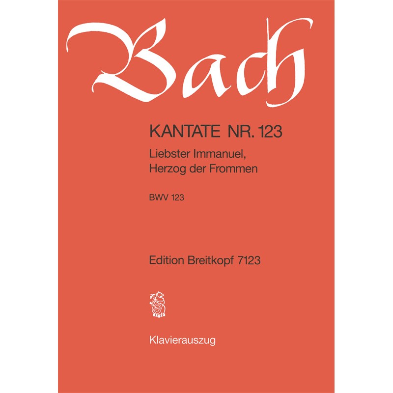 KANTATE 123 LIEBSTER IMMANUEL