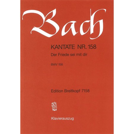 KANTATE 158 DER FRIEDE SEI MIT DIR