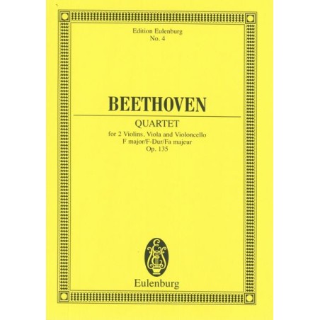 STREICHQUARTETT F DUR OP 135
